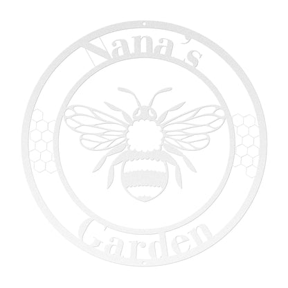 10129 - Bee Custom Garden Metal Sign