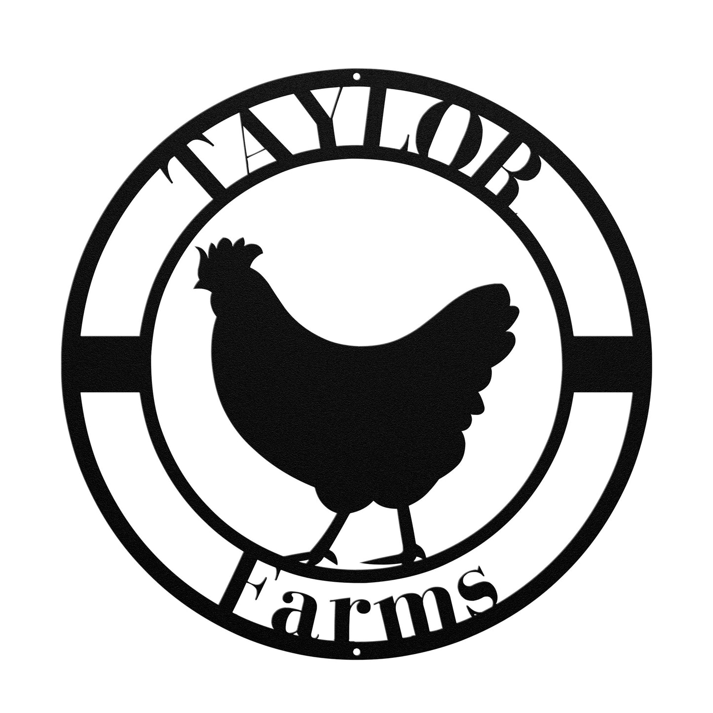 10181 - * Custom Chicken Farm Metal Sign