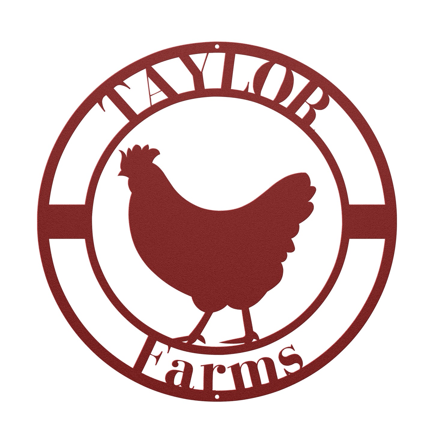 10181 - * Custom Chicken Farm Metal Sign