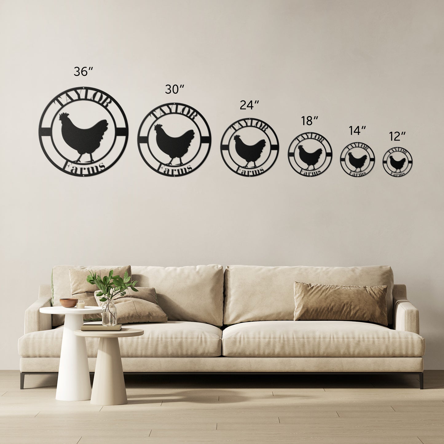 10181 - * Custom Chicken Farm Metal Sign