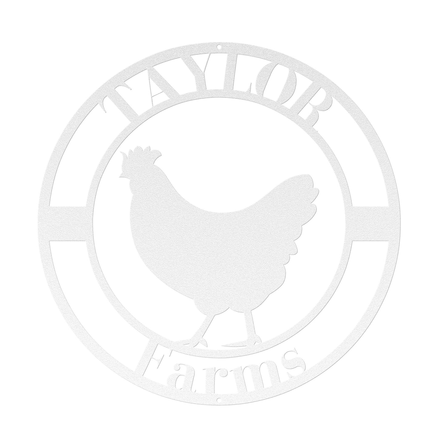 10181 - * Custom Chicken Farm Metal Sign