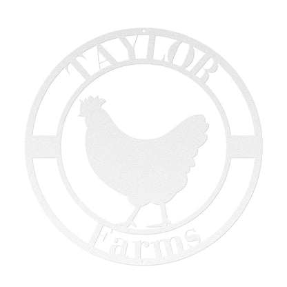 10181 - * Custom Chicken Farm Metal Sign