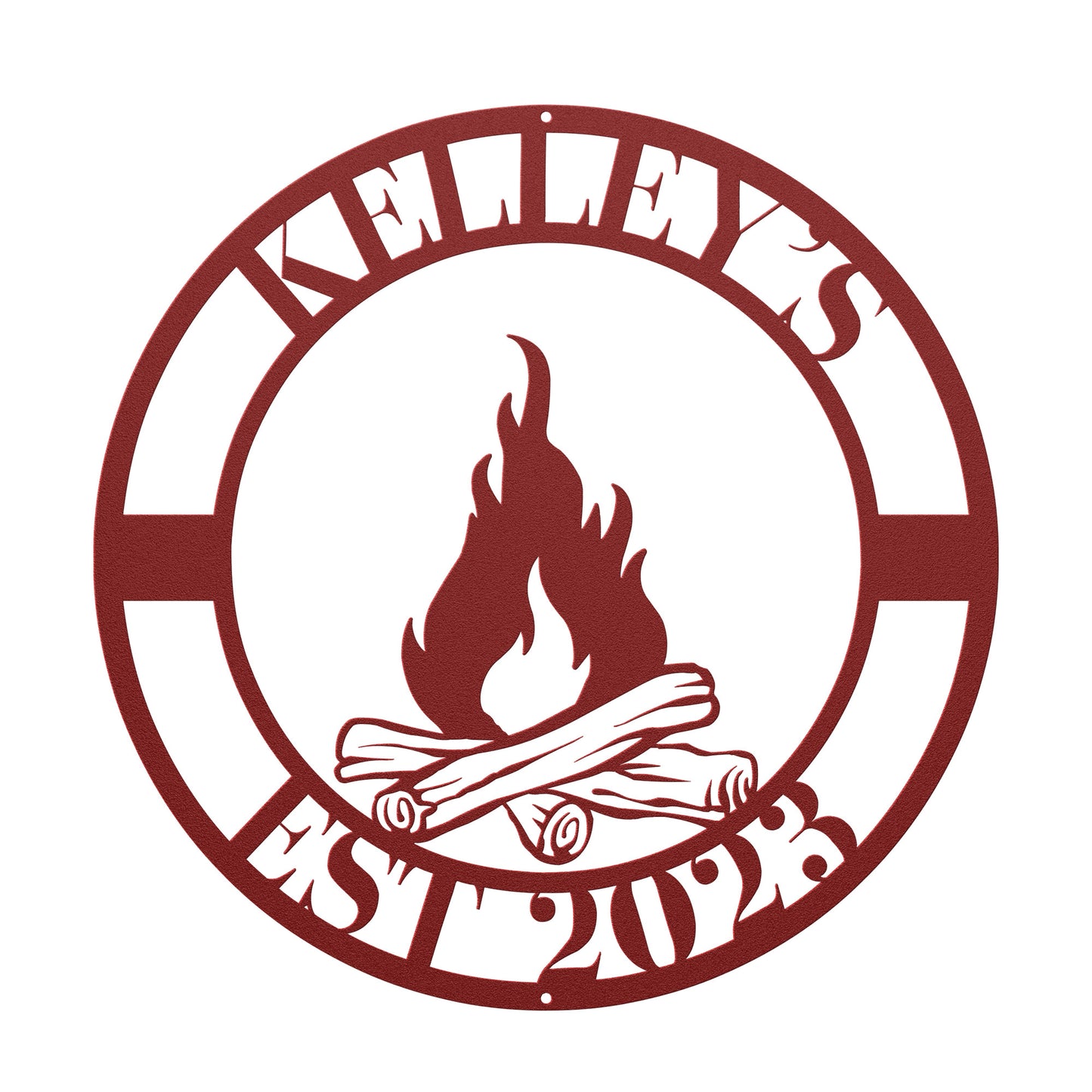 10045 - * Custom Family Campfire Metal Sign
