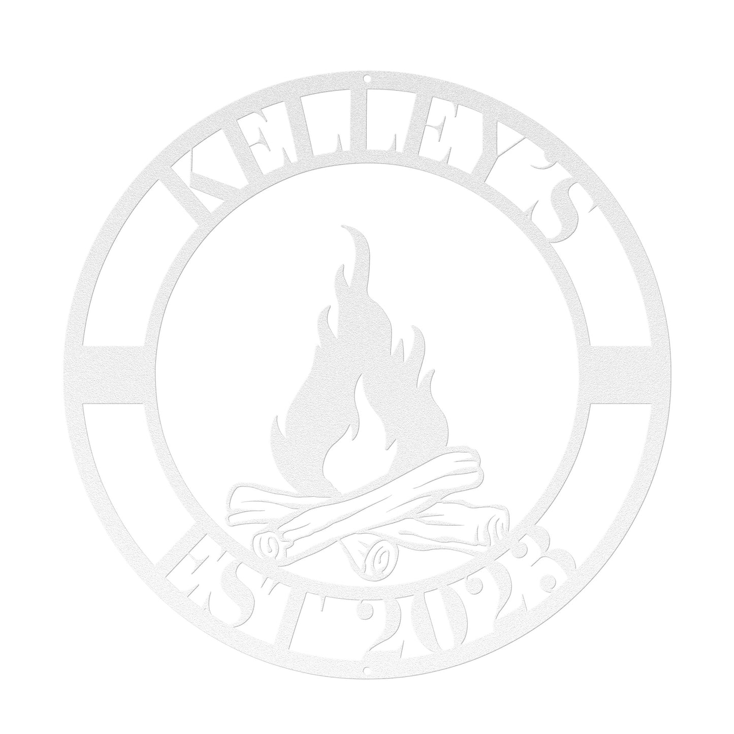 10045 - * Custom Family Campfire Metal Sign