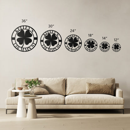 10032 - * Custom Four Leaf Clover Family Address Sign