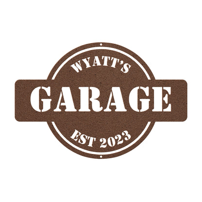 10095 - Garage Workshop Custom Metal Sign
