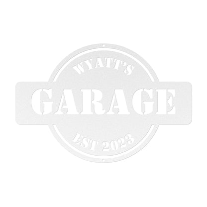 10095 - Garage Workshop Custom Metal Sign
