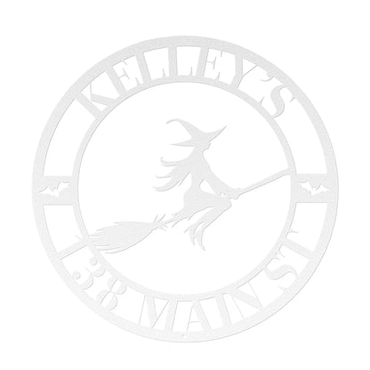 10033 - * Custom Halloween Witch Address Sign