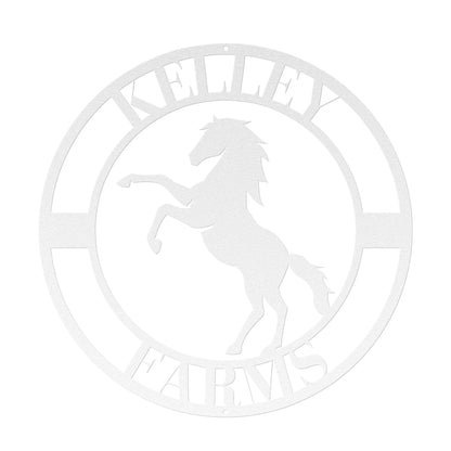 10021 - Horse Custom Farm Metal Sign