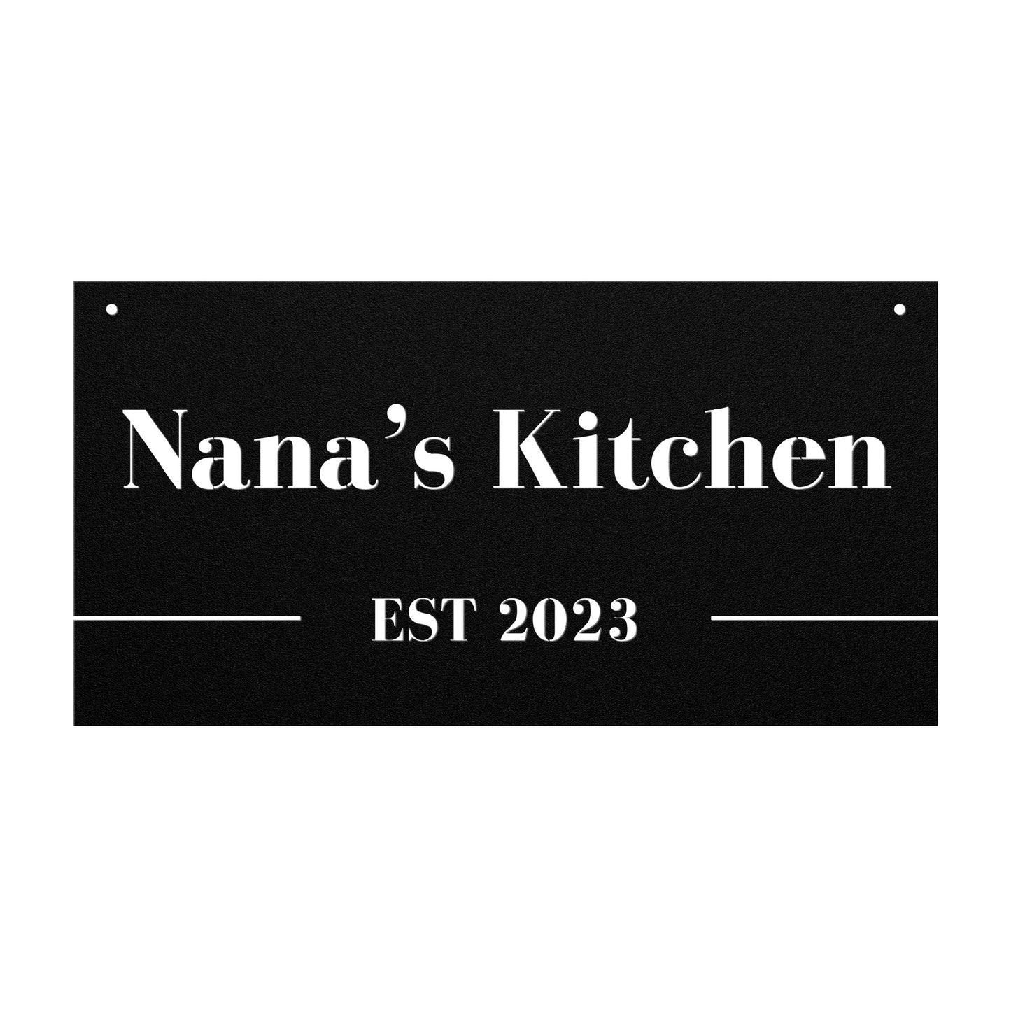 10172 - * Custom Kitchen Rectangular Metal Sign