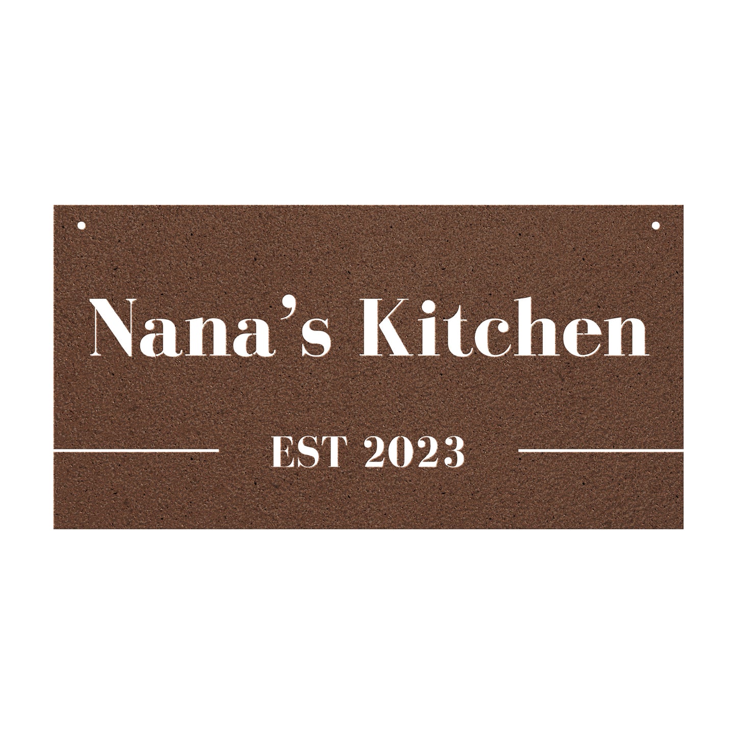 10172 - * Custom Kitchen Rectangular Metal Sign