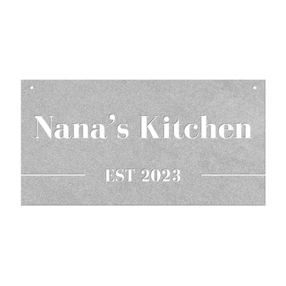10172 - * Custom Kitchen Rectangular Metal Sign