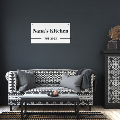 10172 - * Custom Kitchen Rectangular Metal Sign