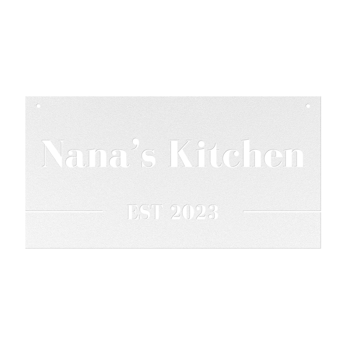 10172 - * Custom Kitchen Rectangular Metal Sign