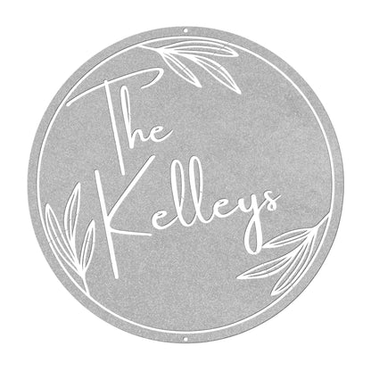 10040 - * Custom Modern Name Metal Sign
