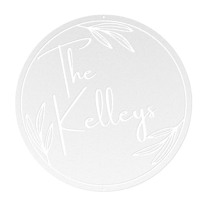 10040 - * Custom Modern Name Metal Sign