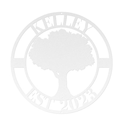 10035 - * Custom Oak Tree Family Name Sign