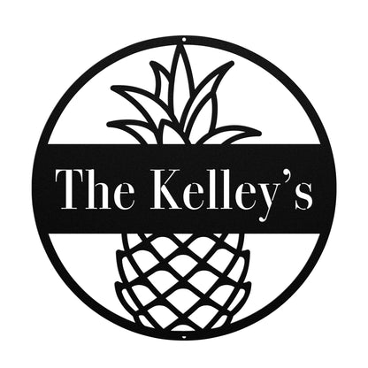 10038 - * Custom Pineapple Family Name Sign
