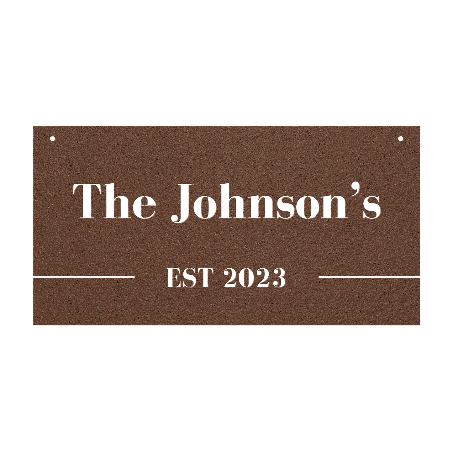 10167 - * Custom Rectangular Modern Family Sign
