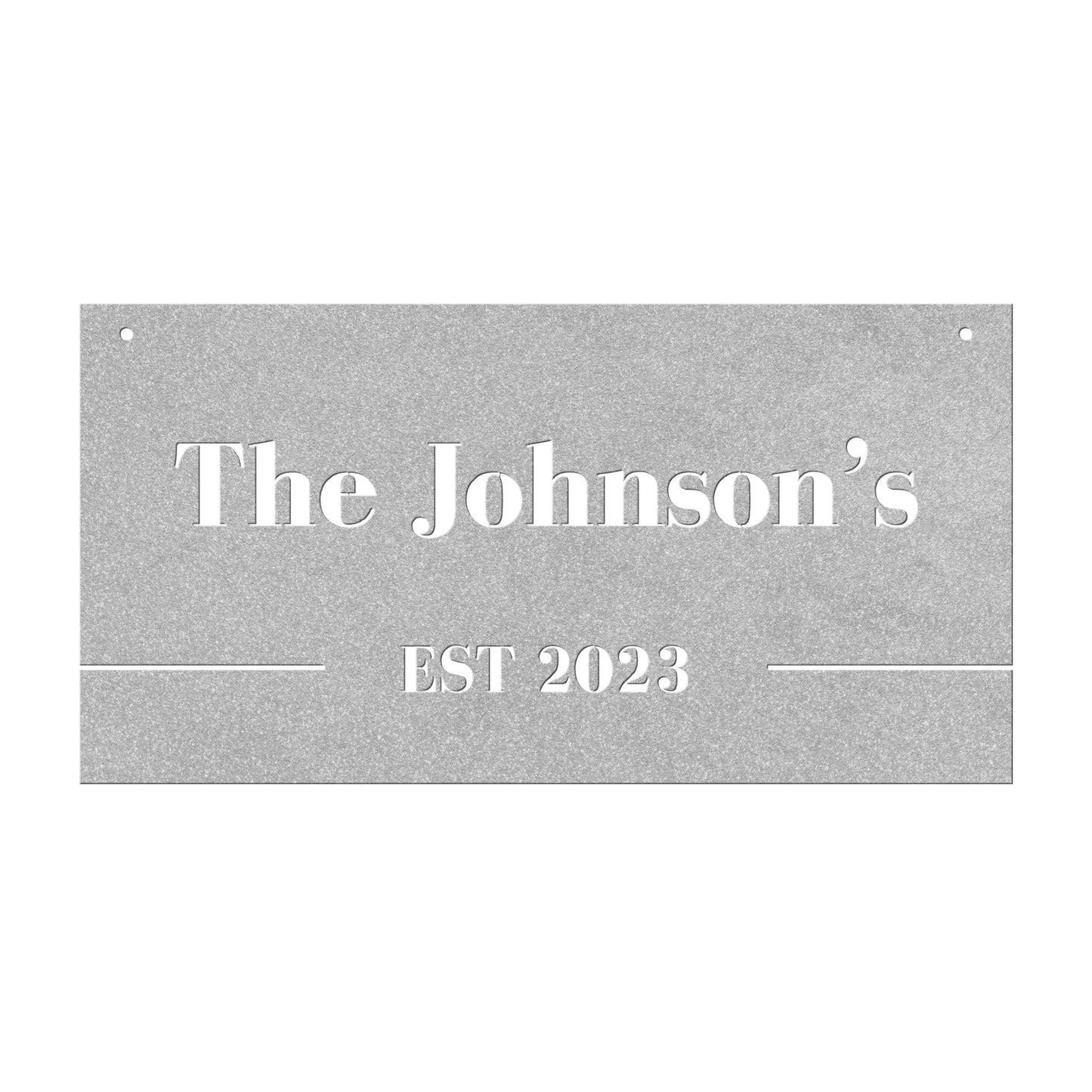 10167 - * Custom Rectangular Modern Family Sign