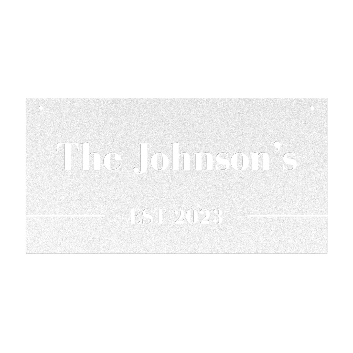 10167 - * Custom Rectangular Modern Family Sign