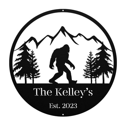 10165 - * Custom Sasquatch Mountain Metal Sign