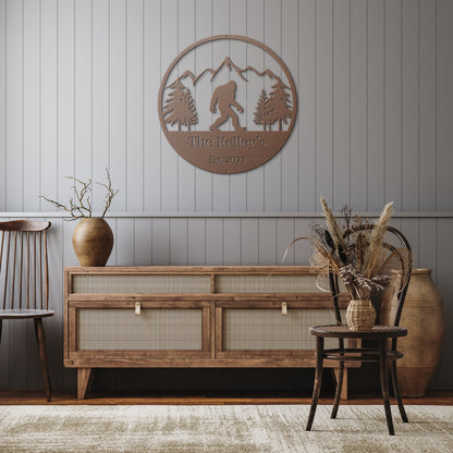 10165 - * Custom Sasquatch Mountain Metal Sign