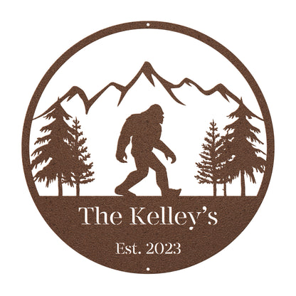 10165 - * Custom Sasquatch Mountain Metal Sign