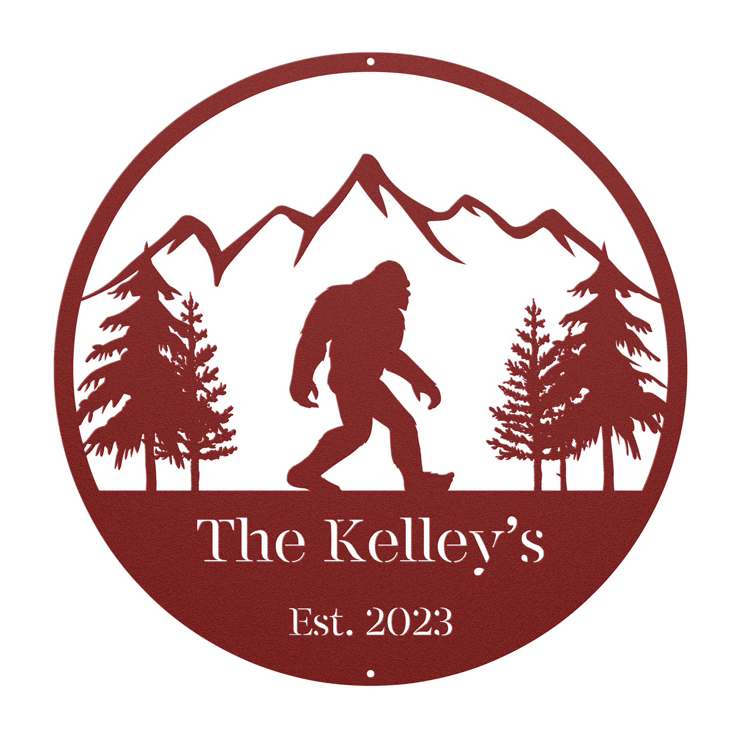 10165 - * Custom Sasquatch Mountain Metal Sign