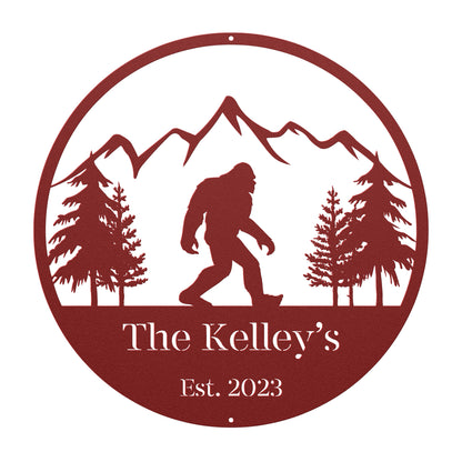 10165 - * Custom Sasquatch Mountain Metal Sign