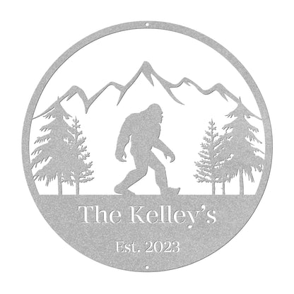 10165 - * Custom Sasquatch Mountain Metal Sign