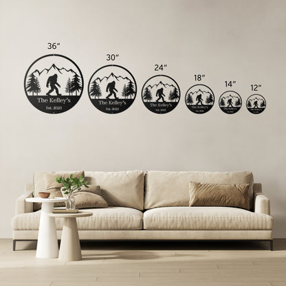 10165 - * Custom Sasquatch Mountain Metal Sign
