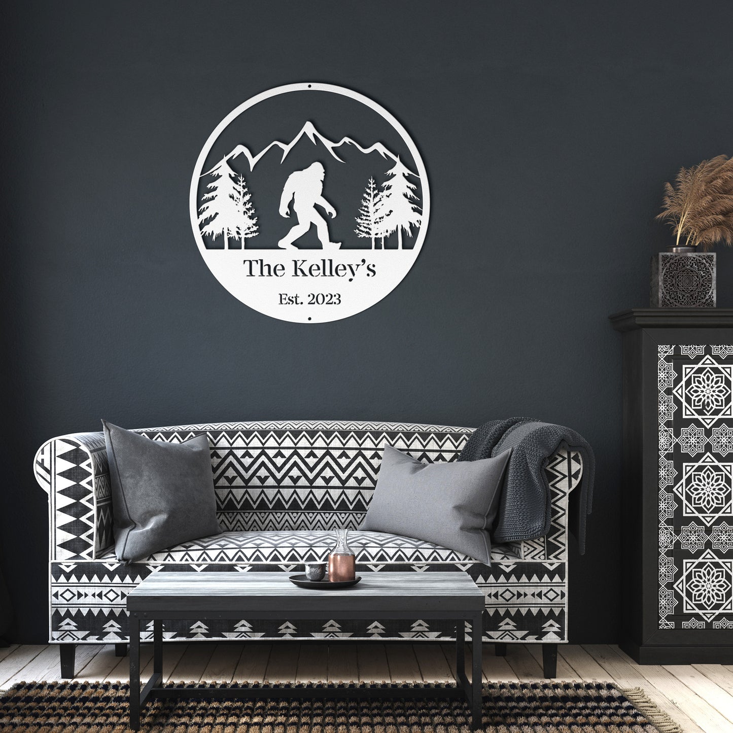 10165 - * Custom Sasquatch Mountain Metal Sign