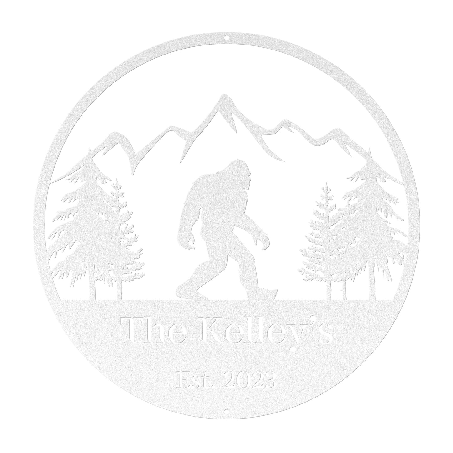 10165 - * Custom Sasquatch Mountain Metal Sign