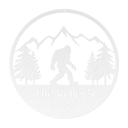 10165 - * Custom Sasquatch Mountain Metal Sign