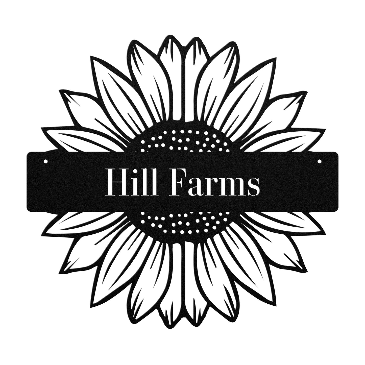 10159 - * Custom Sunflower Split Farm Sign
