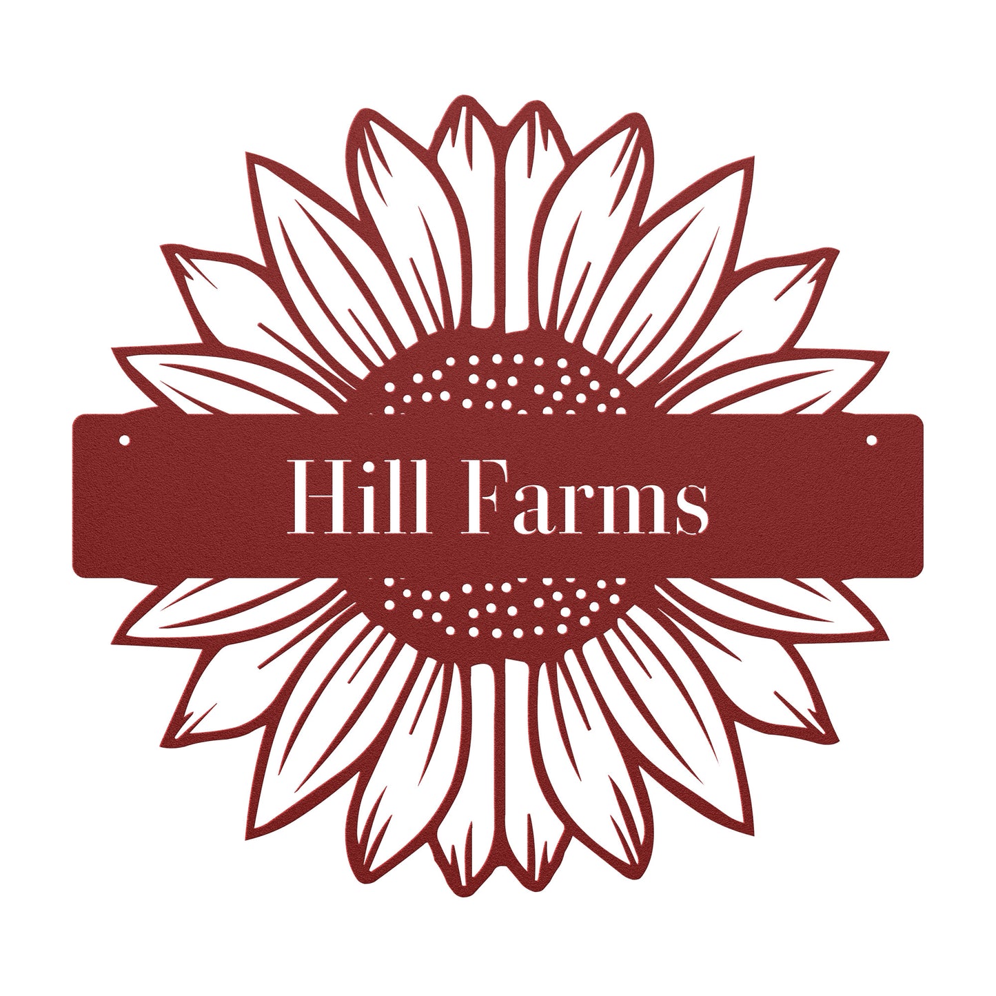10159 - * Custom Sunflower Split Farm Sign