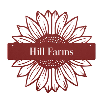 10159 - * Custom Sunflower Split Farm Sign