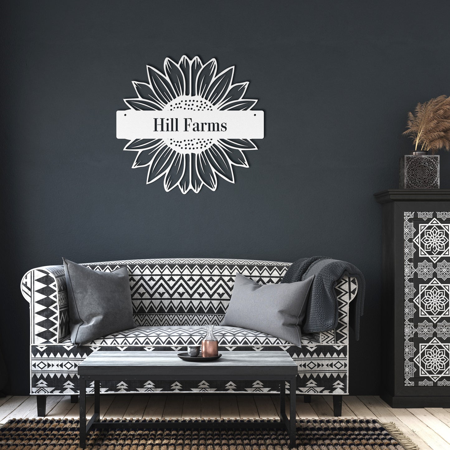 10159 - * Custom Sunflower Split Farm Sign