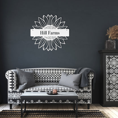 10159 - * Custom Sunflower Split Farm Sign