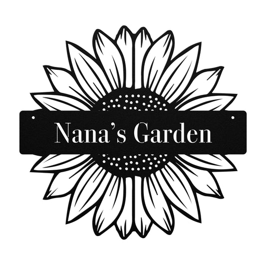 10457 - Sunflower Split Custom Garden Sign