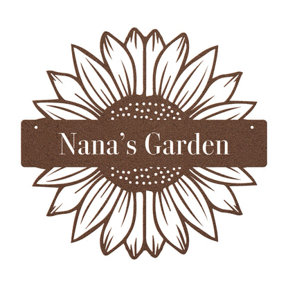 10457 - Sunflower Split Custom Garden Sign