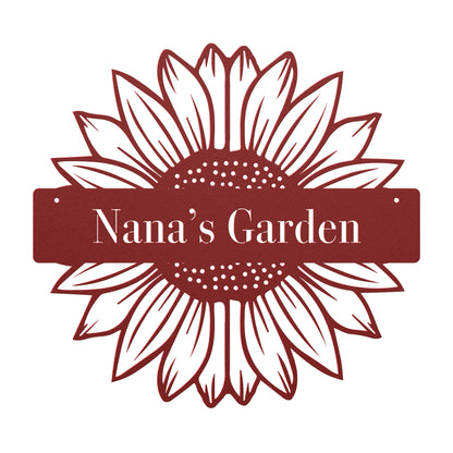 10457 - Sunflower Split Custom Garden Sign