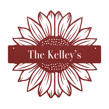 10460 - Sunflower Split Custom Name Sign