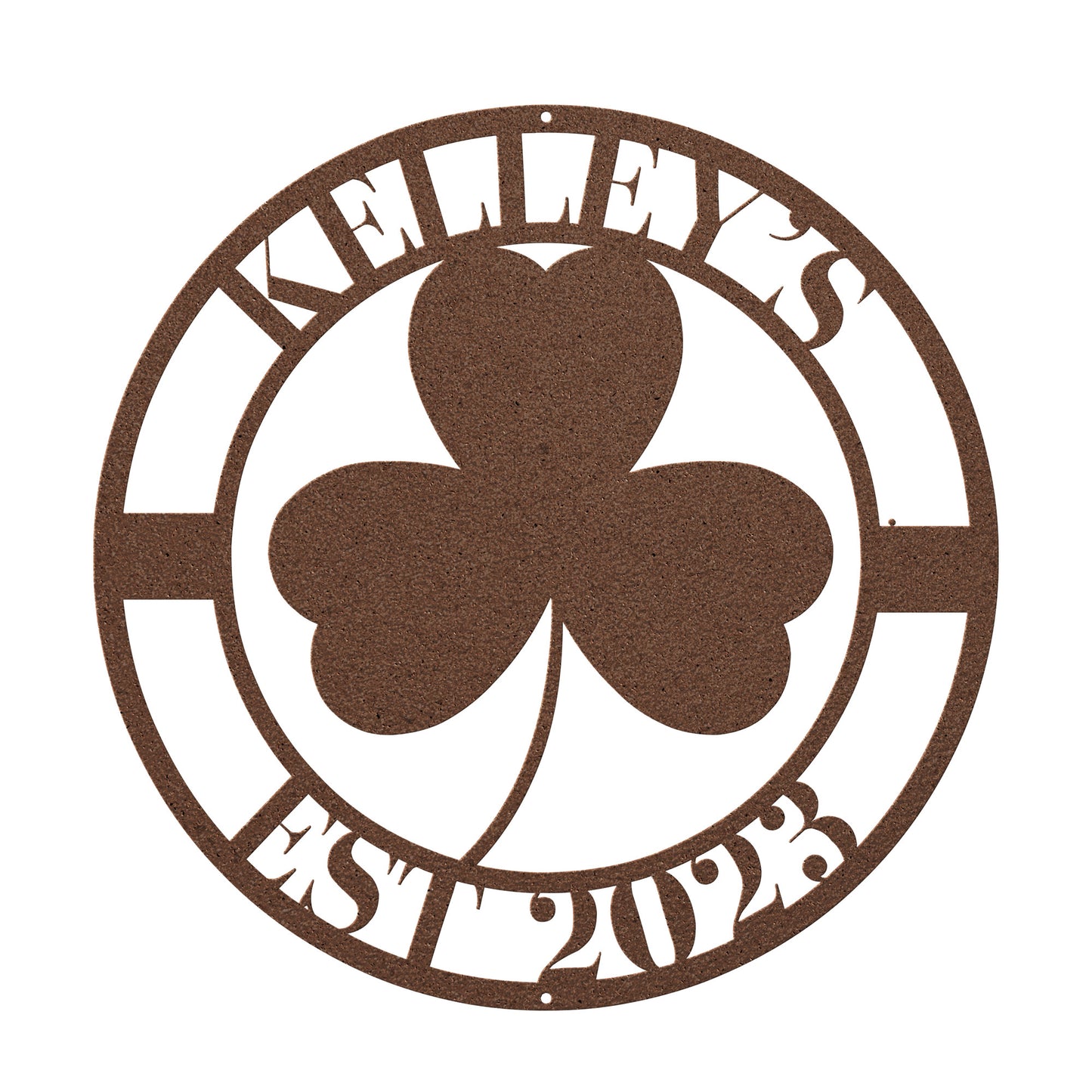 10030 - * Custom Three Leaf Clover Family Metal Sign