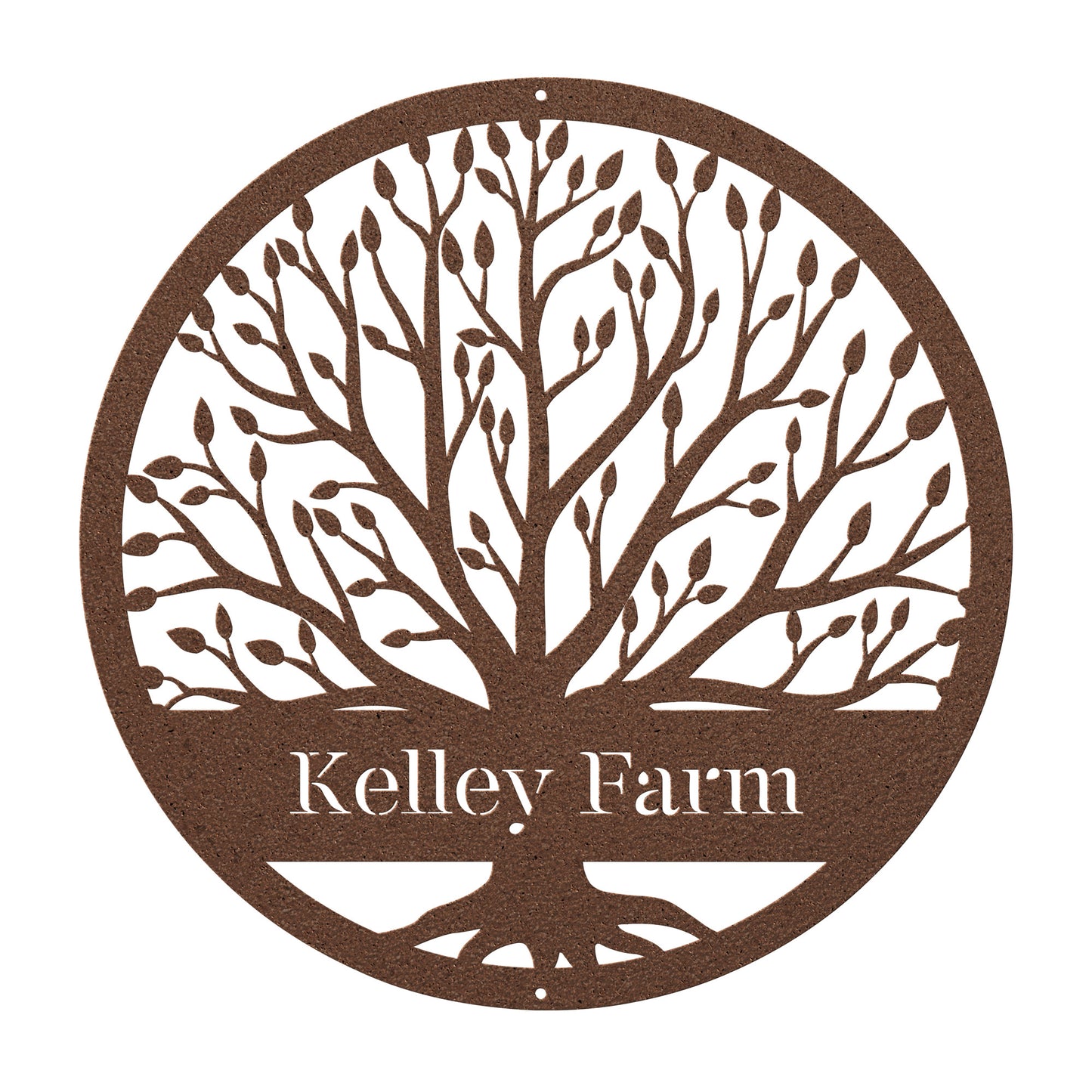 10499 - Tree Custom Farm Metal Sign