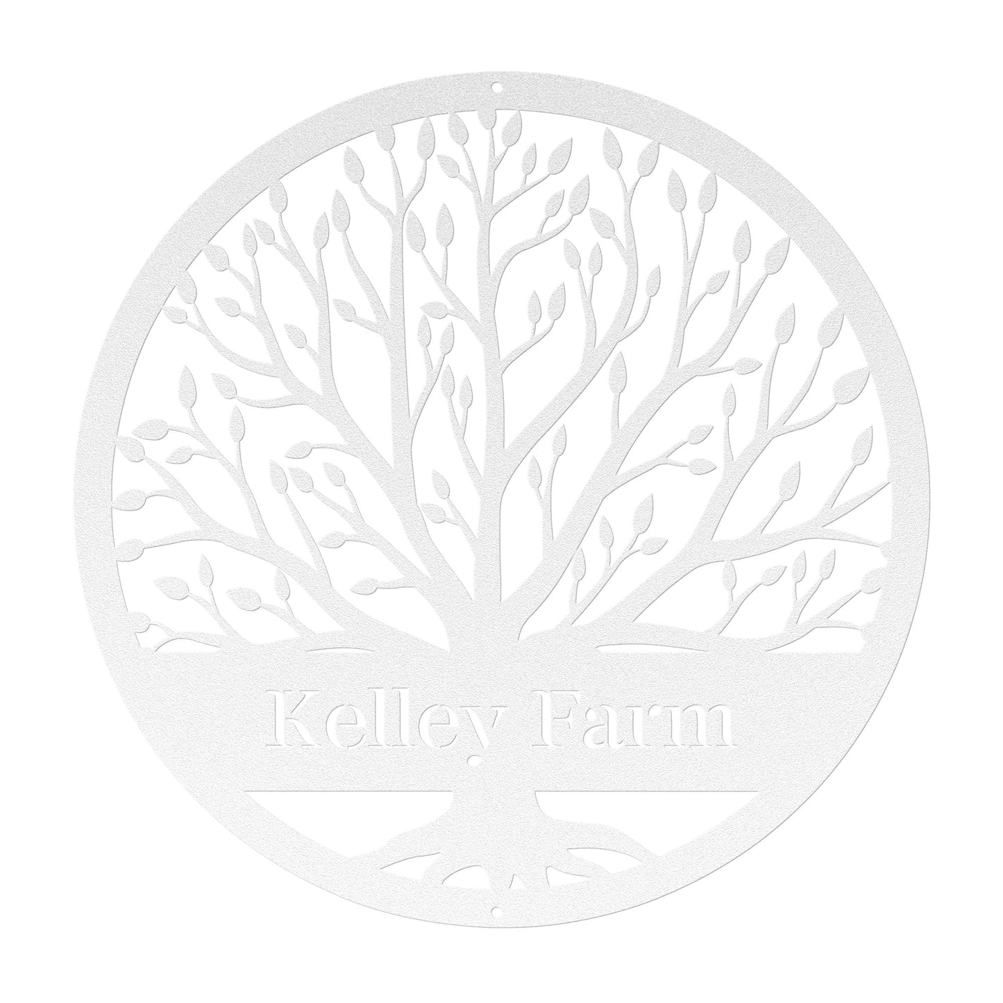 10499 - Tree Custom Farm Metal Sign