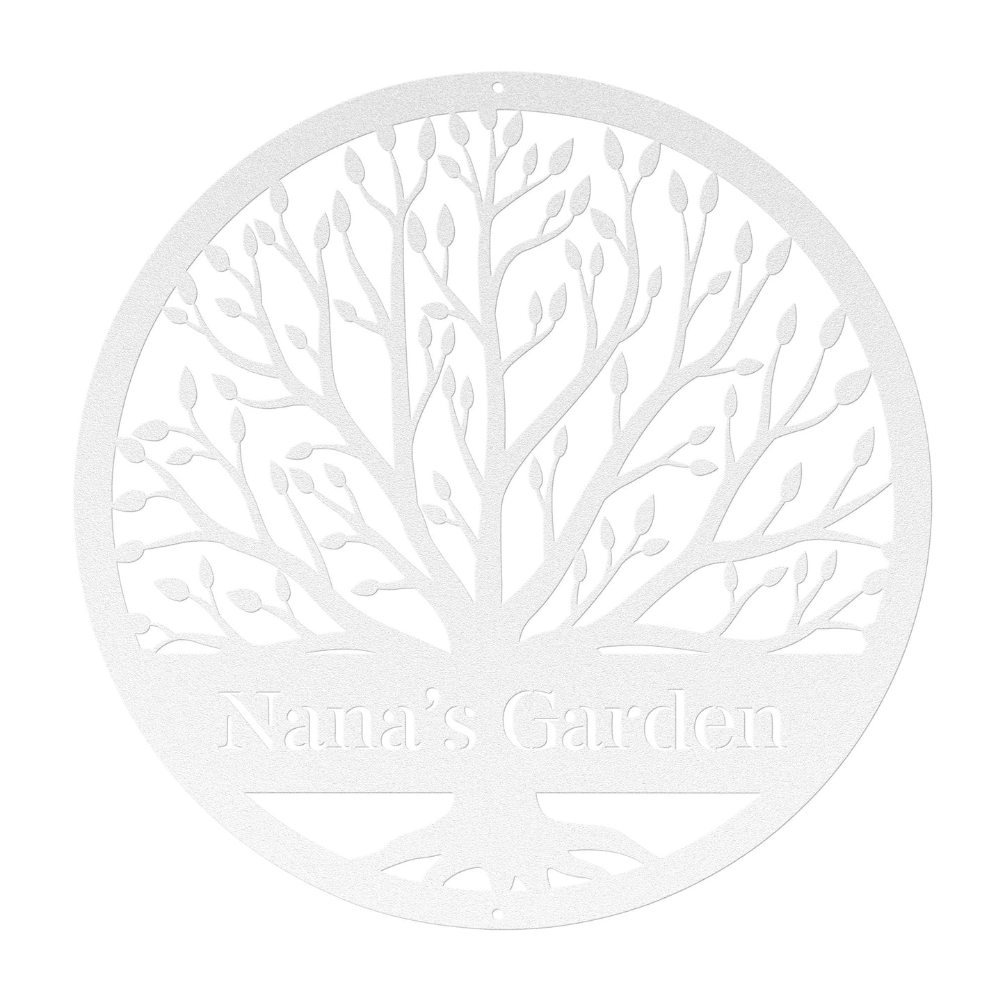 10498 - Tree Custom Name Garden Metal Sign