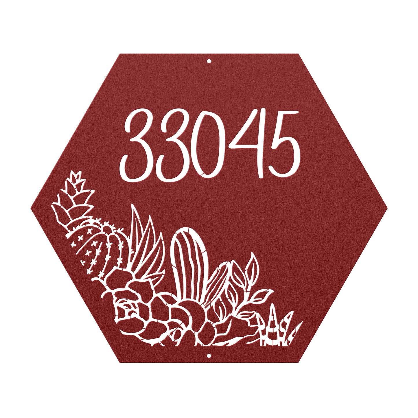 10042 - * Custom Western Cactus Scene Address Sign