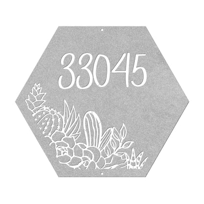 10042 - * Custom Western Cactus Scene Address Sign